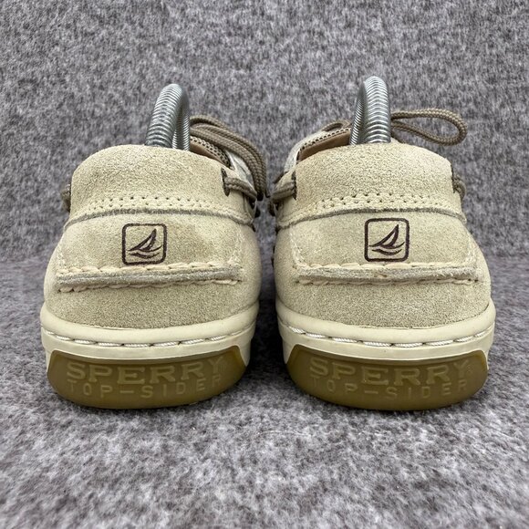 ✅ Mens 8M Sperry Top-Sider Billfish 3-Eye Boat Shoes Beige Leather Non-slip Sole - Picture 8 of 12